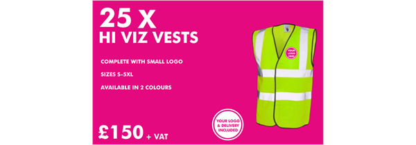 25 HI VIZ VESTS