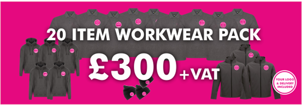 20 Item Workwear bundle with polo shirt 