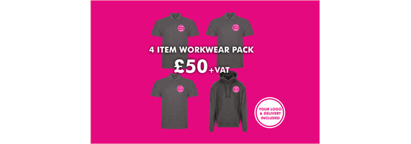 4 Item Workwear bundle with polo shirt 