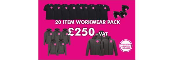 20 Item Workwear bundle with T-Shirt 