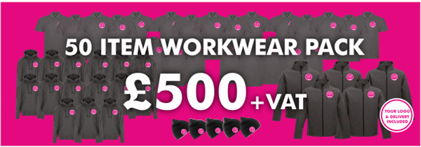 50 Item Workwear bundle with polo shirt