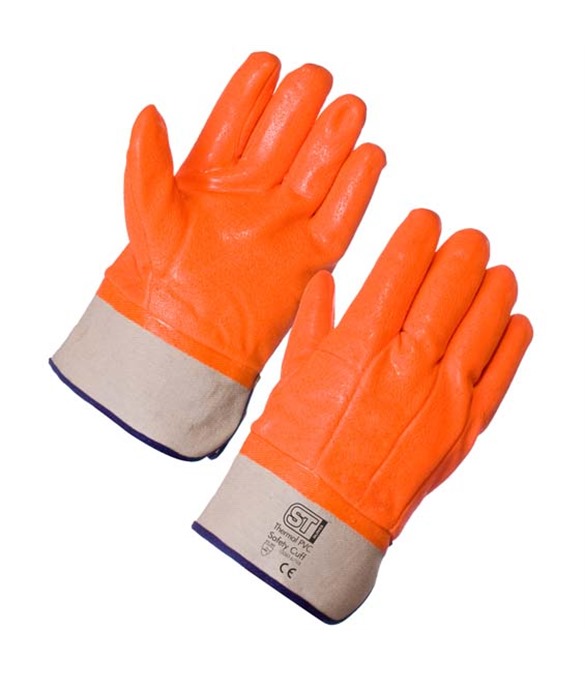 Thermal PVC Hi Vis Gloves