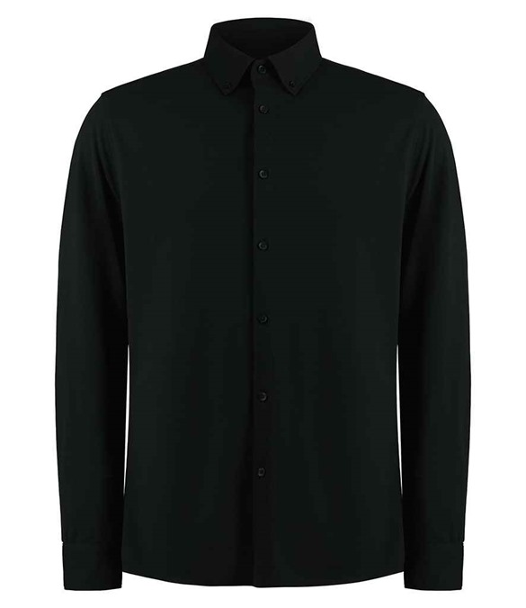 Kustom Kit Long Sleeve Superwash&#174; 60&#176;C Piqu&#233; Shirt