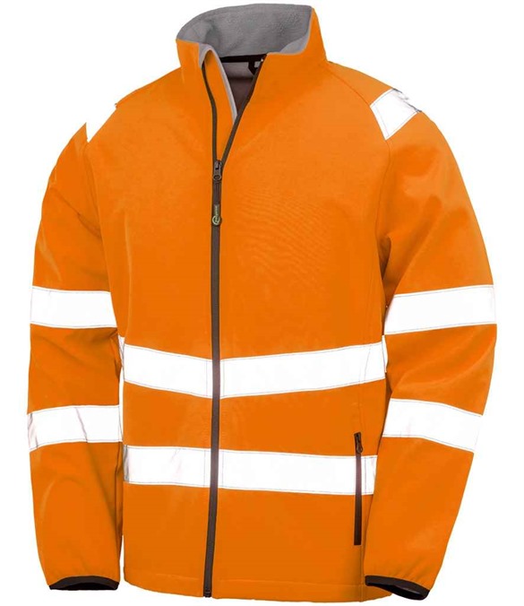 Result Recycled Printable Safety Soft Shell Jacket