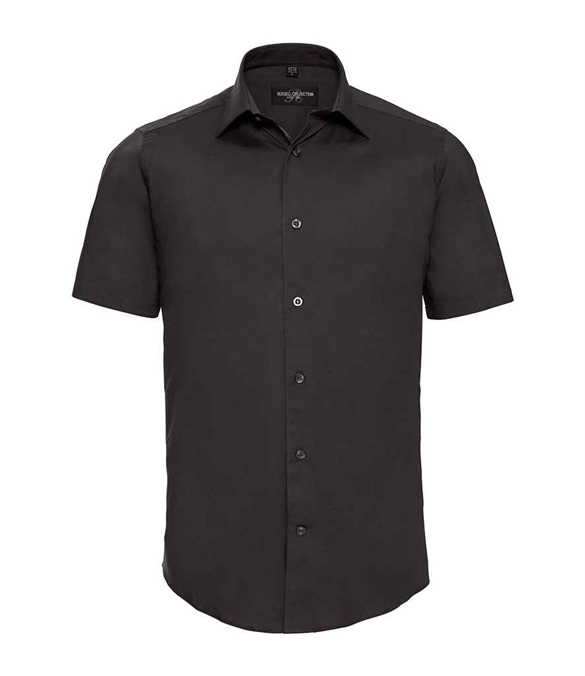 Russell Athletic Collection Short Sleeve Easy Care Fitted Shirt