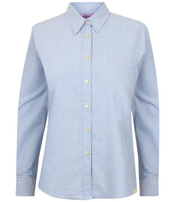 Henbury Ladies Long Sleeve Classic Oxford Shirt