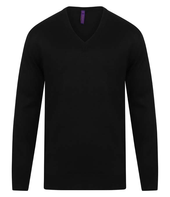 Henbury Acrylic V Neck Sweater