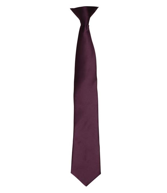 Premier &#39;Colours&#39; Satin Clip Tie