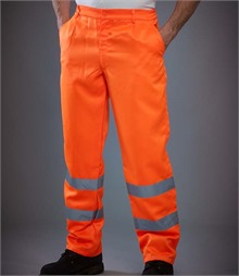Yoko Hi-Vis Poly/Cotton Work Trousers