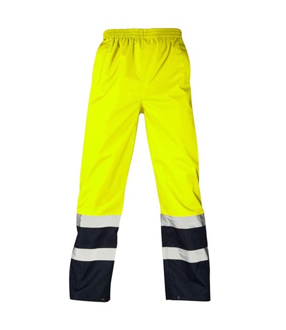 Supertouch Hi Vis Yellow 2 Tone Overtrousers