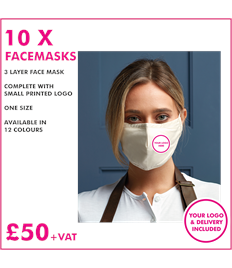 10 x Premier Facemasks