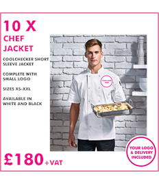 10 x Premier Chef Jacket 