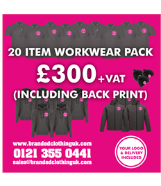 20 Item Workwear Pack Including Back Print 