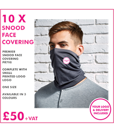 10 x Face Coverings/Snoods 
