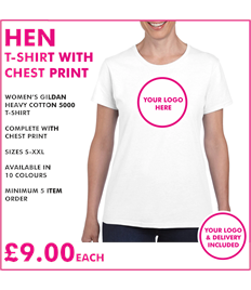 Hen T-shirt with chest print 