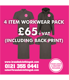 4 Item Workwear Pack Including Back Print 