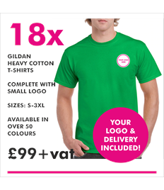 18 x Gildan Heavy Cotton T-shirts