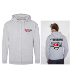 Birmingham BMX Club Zip Hoodie with name