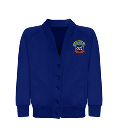 Landywood Primary School sweatshirt cardigan with logo