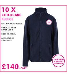 10 X Childcare Fleece 