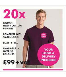 20 x Gildan Heavy Cotton T-shirts