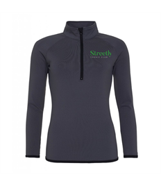 Streetly Ladies club members half zip top