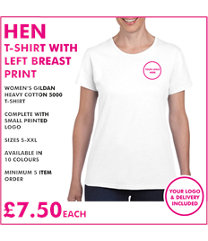 Hen T-shirt with left breast print 